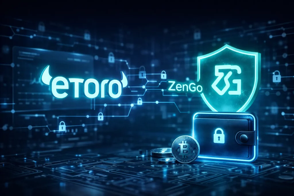 eToro Nachrichten. Zusammenarbeit mit Zenga. Übernahme von Wallet-Anbieter.