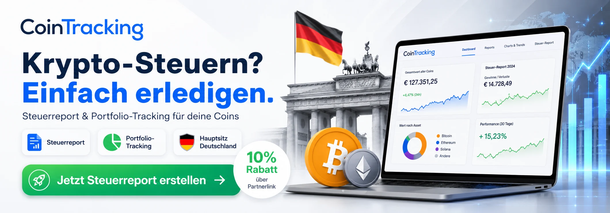 Krypto-Steuer-Tool – CoinTracking Banner