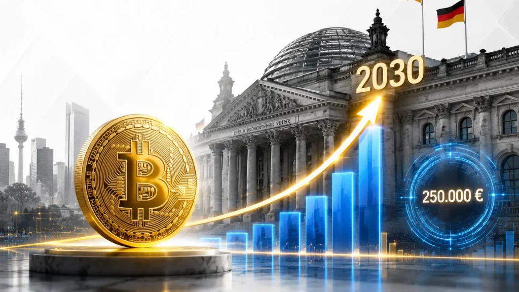 Umfrage zum Bitcoin Kurs im Jahr 2030, 93 % der Deutschen erwarten Preise über 250.000 Euro