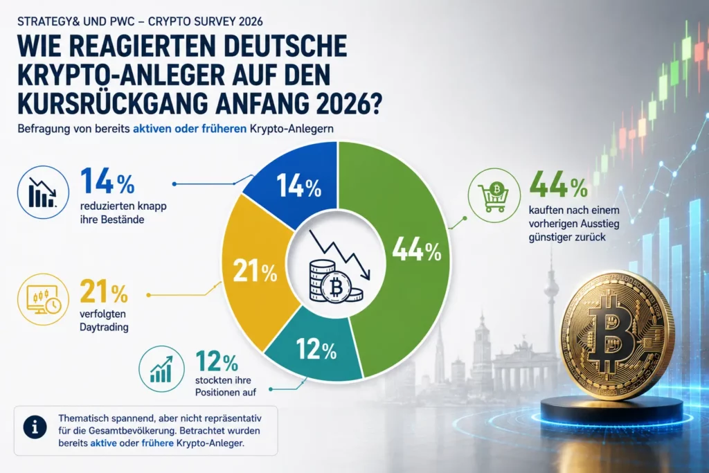 Reaktionen von Krypto-Anlegern auf den Kursrückgang Anfang 2026.