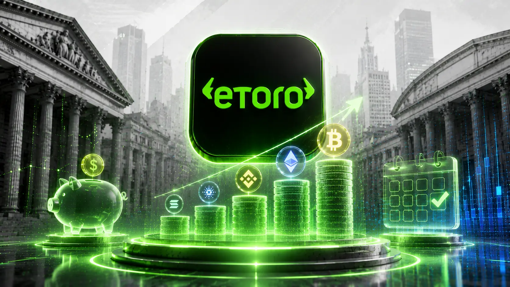 Bitcoin & Altcoin Sparplan bei eToro - Test & Bewertung