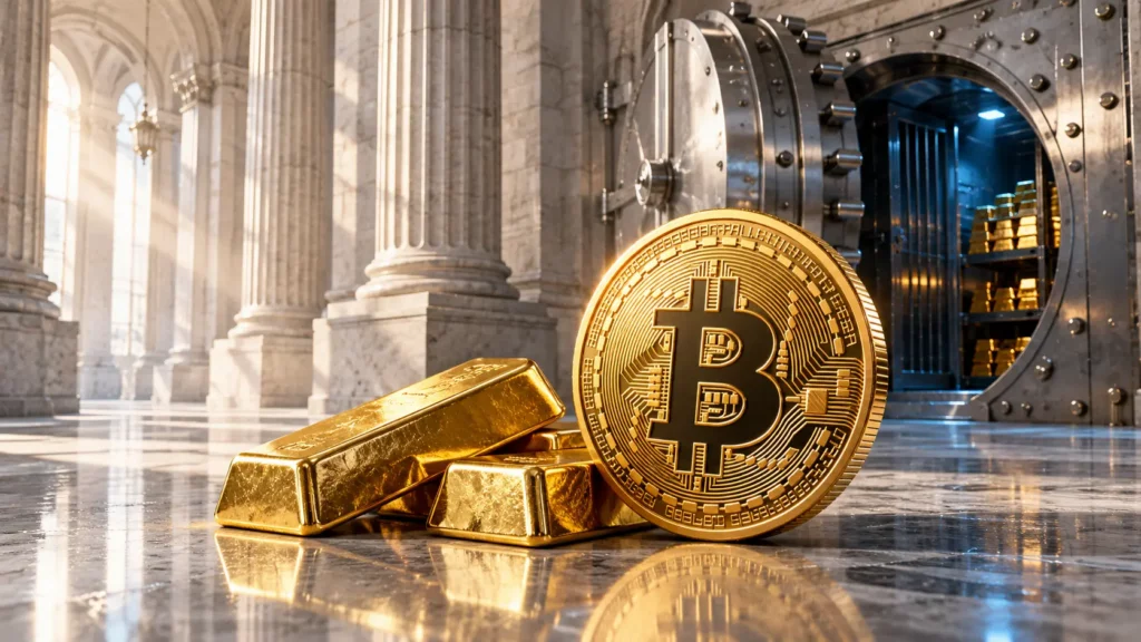 Krypto News von boersen-parkett.de zur Debatte, ob BTC noch digitales Gold ist