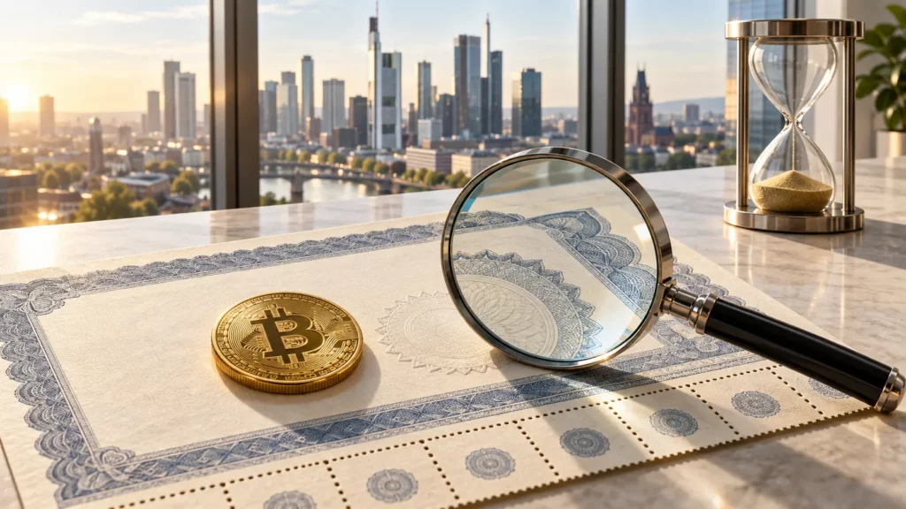 Symbolbild zu Krypto-Anleihen und der Transparenz von Rückzahlungen und Token-Löschungen auf der Blockchain.